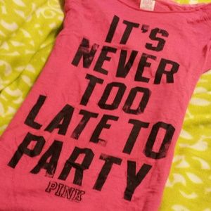 VS pink pajama top