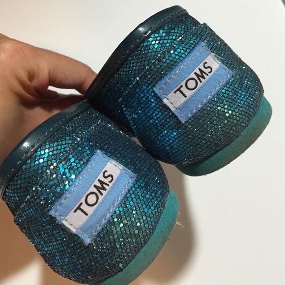 Teal Glitter Women's TOMS - Picture 4 of 4
