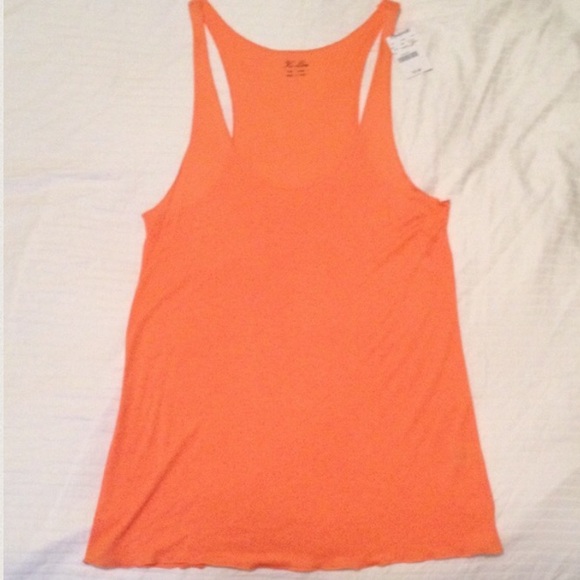 Madewell Hi Line Orange Tank - Picture 2 of 4