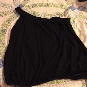 Black one shoulder top