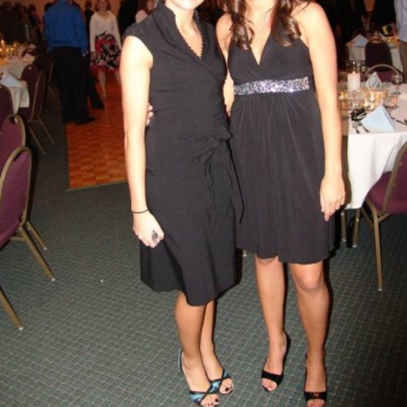 High Neck Little Black Dress