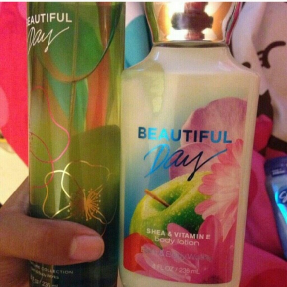 Bath & body works lotion and perfume set