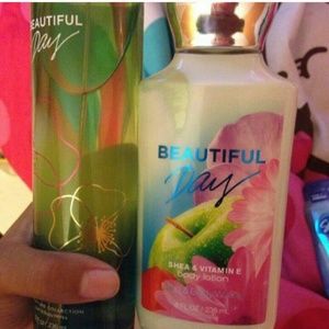 Bath & body works lotion and perfume set