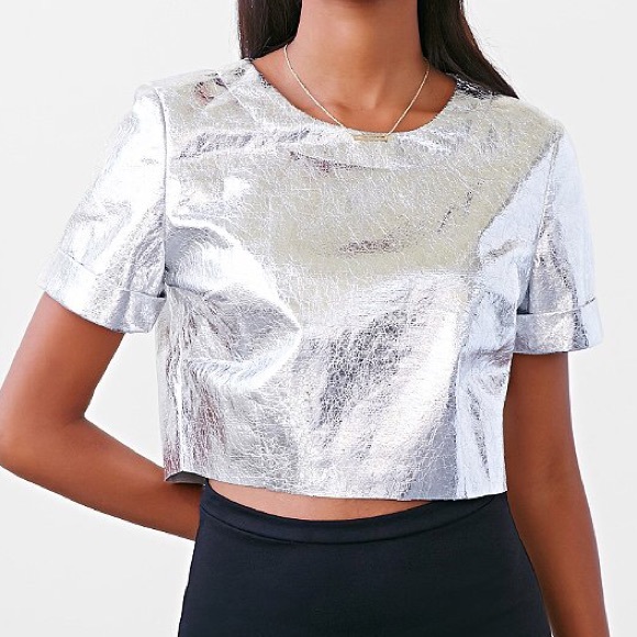 BRAND NEW✨ Lucca Couture Foil Tee Urban Outfitters - Picture 1 of 2