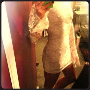 White lace dress