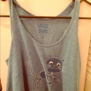 Blue crop tank