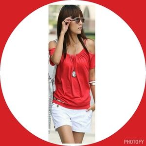 💜Spring💜 Sexy Open Shoulder Top