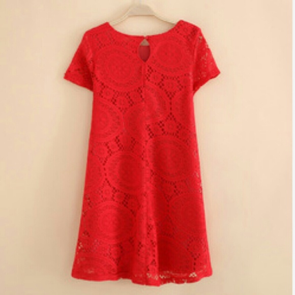 Spring❤ Blue Lace Summer Dress - Picture 2 of 4