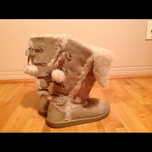 Girl's justice suede boots