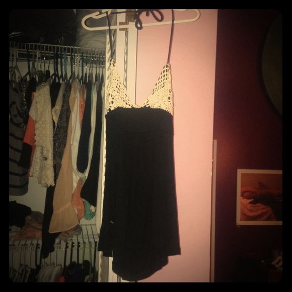 Black halter top