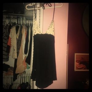 Black halter top