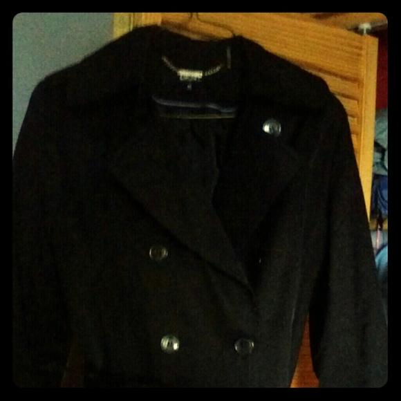 DKNY button dress coat