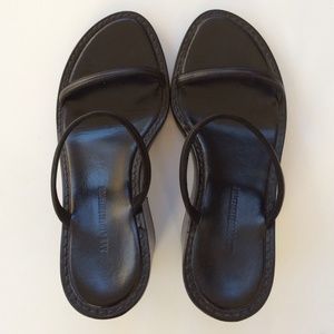 Ann Demeulemeester leather wedges. Sz. 37