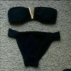SOLD! Gold V Bandeau top