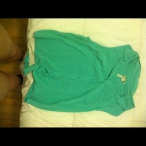 Cute light teal tank top