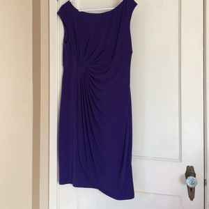 Purple cocktail dress- flattering