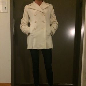 Kenneth Cole Winter White peacoat