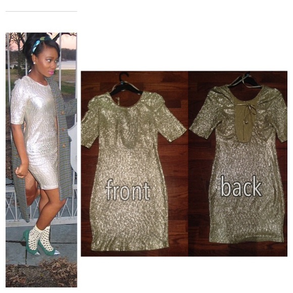 Metallic Dress (Fitted)