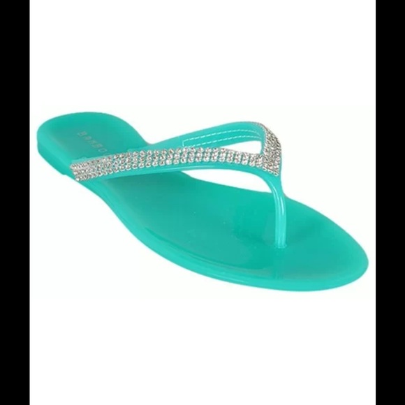 Bamboo Shoes - LAST ONE SZ 5 Jelly rhinestone sandals flip flops