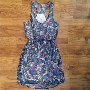 Printed racer back dress
