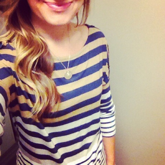 Striped long sleeve tee