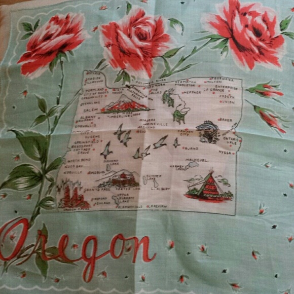 Vintage Accessories - Vintage Oregon scarf.