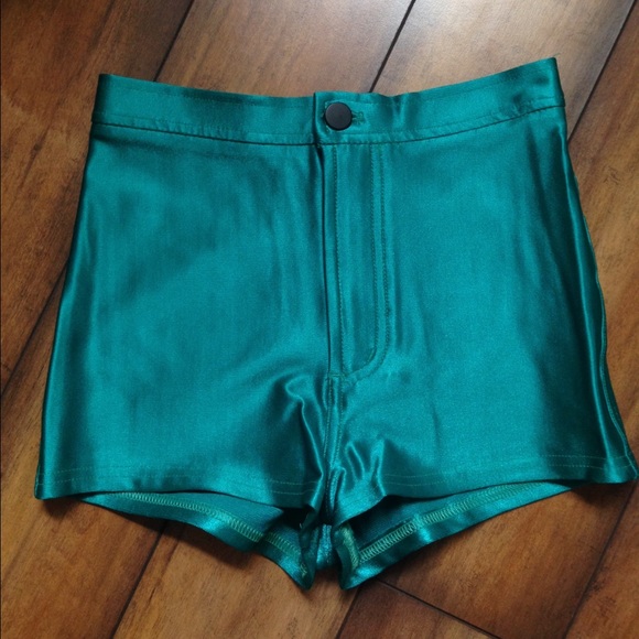 American apparel Peacock high waisted disco short