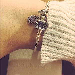 Pandora bracelet + 3 charms MAKE AN OFFER