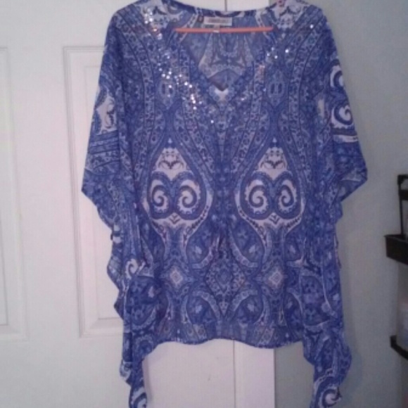 **Final Reduction Paisley Print Chiffon Kimono - Picture 1 of 2