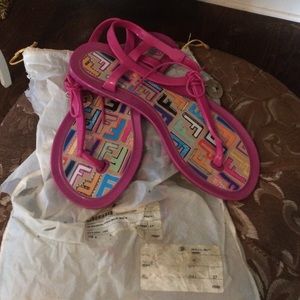 Authentic Fendi gel sandles!