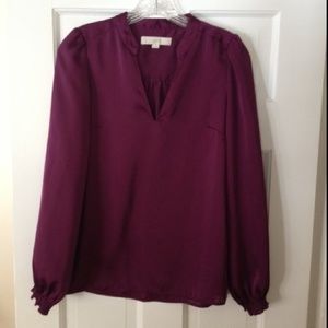 Loft purple blouse