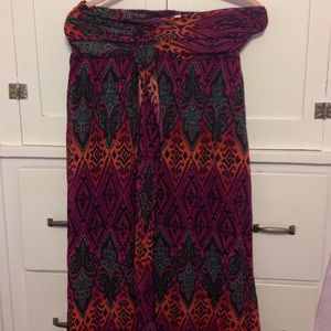 Strapless maxi dress