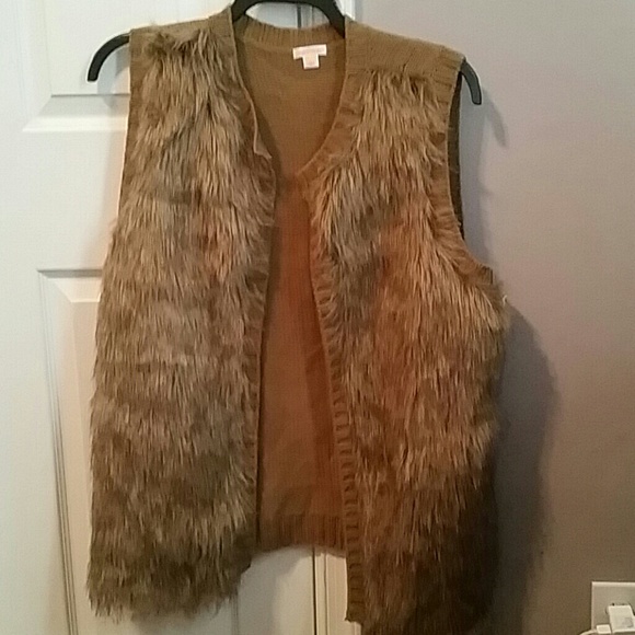 Plus Size Faux Fur vest.