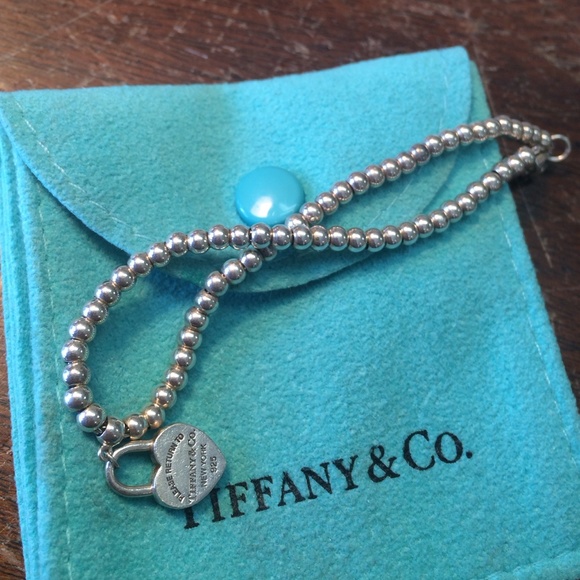 Tiffany and Company heart bead bracelet