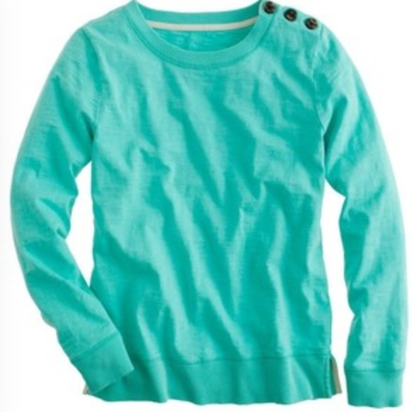 J. Crew Tops - FLASH SALE! JCrew Tortoise button sweatshirt