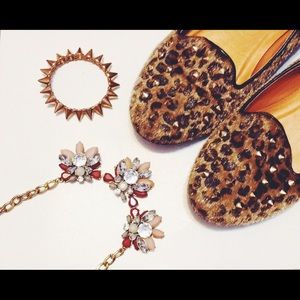 Studded Leopard Loafers/Flats