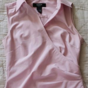 Express stretch pink shirt top