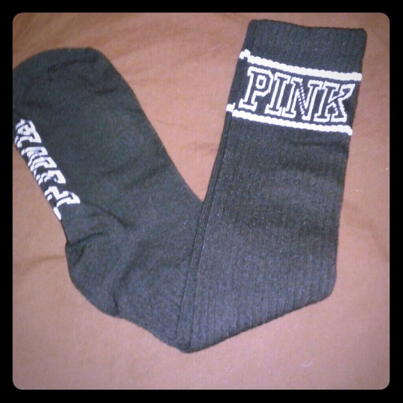 PINK knee high socks