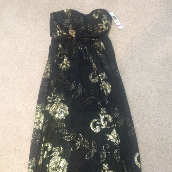 Stunning black and gold dress