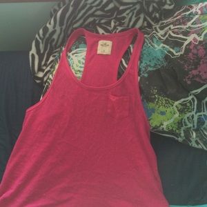 pink flowy tank