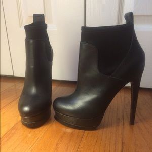 Leather ankle boots