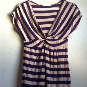 Striped purple and gold