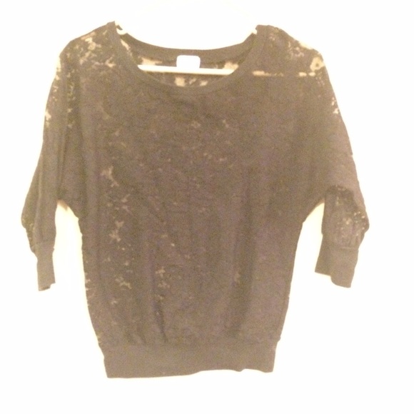 Black lace top