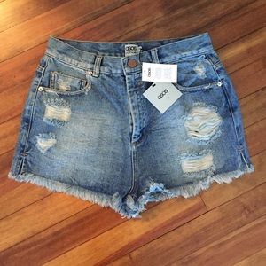 High waisted Asos Jean Shorts