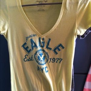 Yellow V-neck from American Eagle