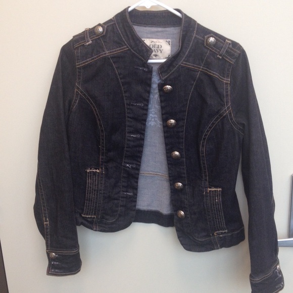 Military-Style Denim Jacket