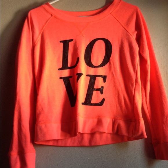 Hot pink love sweater