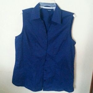 Blue button down shirt