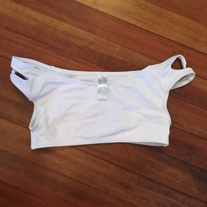 Asos Swim Off the Shoulder Bandeau Top