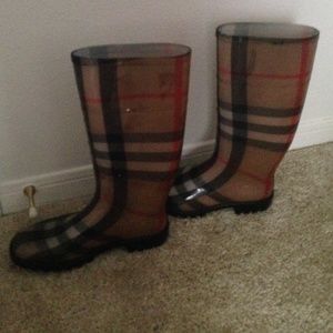 Burberry rain boots